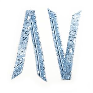 2 Twilly Scarves - Handbag Purse Twilly Scarf Pair